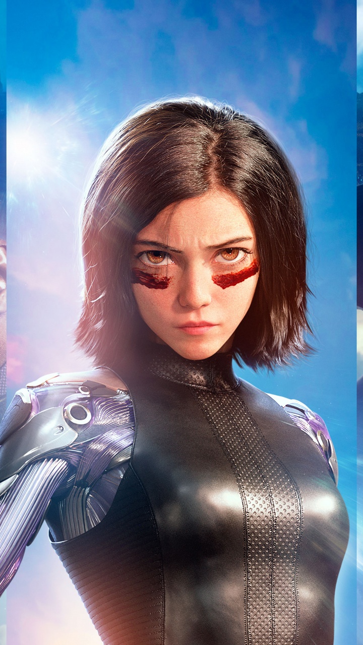 Обои Роза Салазар, Алита Боевой Ангел, кино, герой, супергерой в разрешении 720x1280