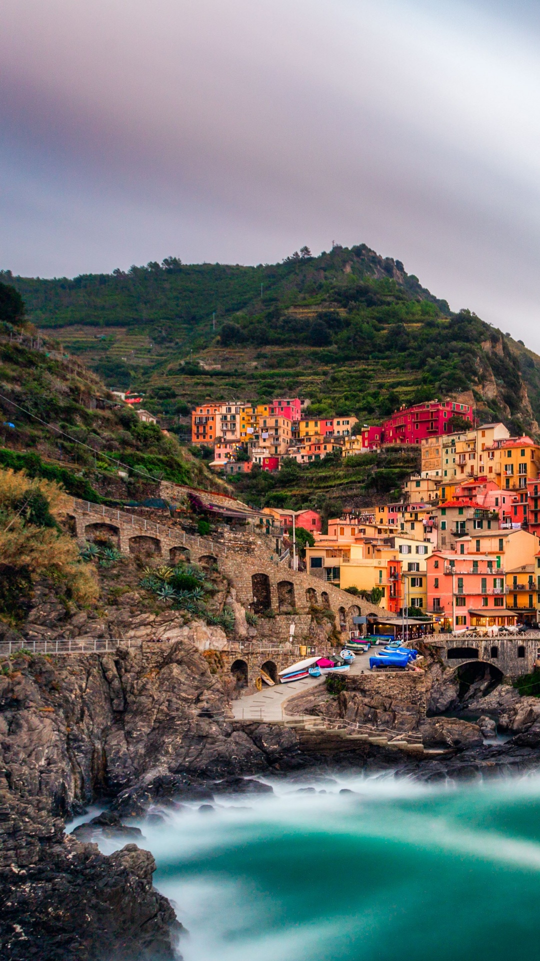 Обои побережье, море, вода, обрыв, мыс в разрешении 1080x1920