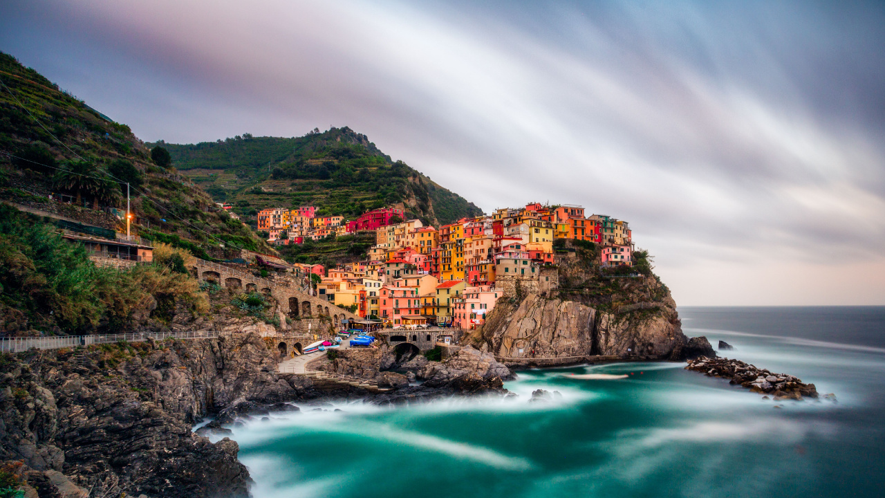 Обои побережье, море, вода, обрыв, мыс в разрешении 1280x720