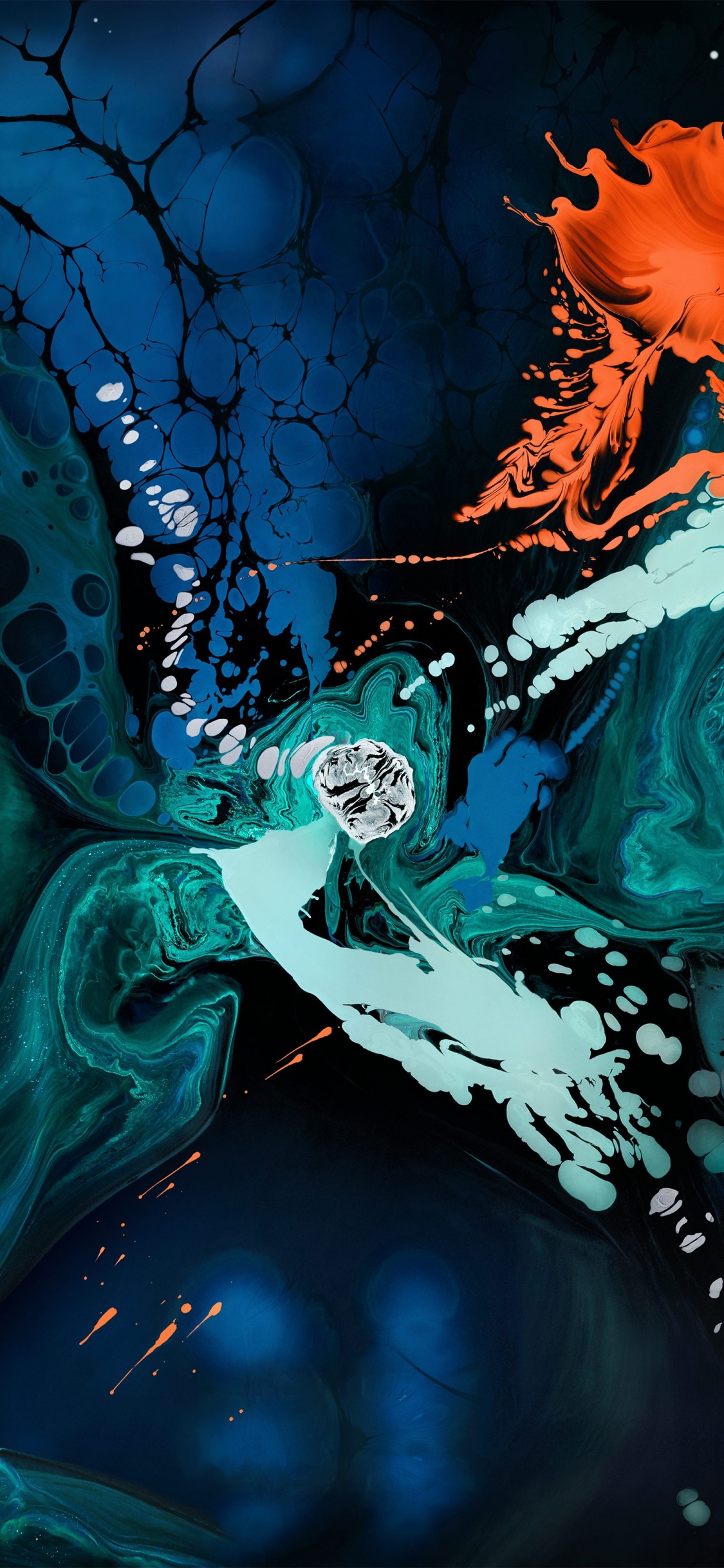 Обои айпад, яблоко, Вай-Фай, вода, жидкий в разрешении 1125x2436