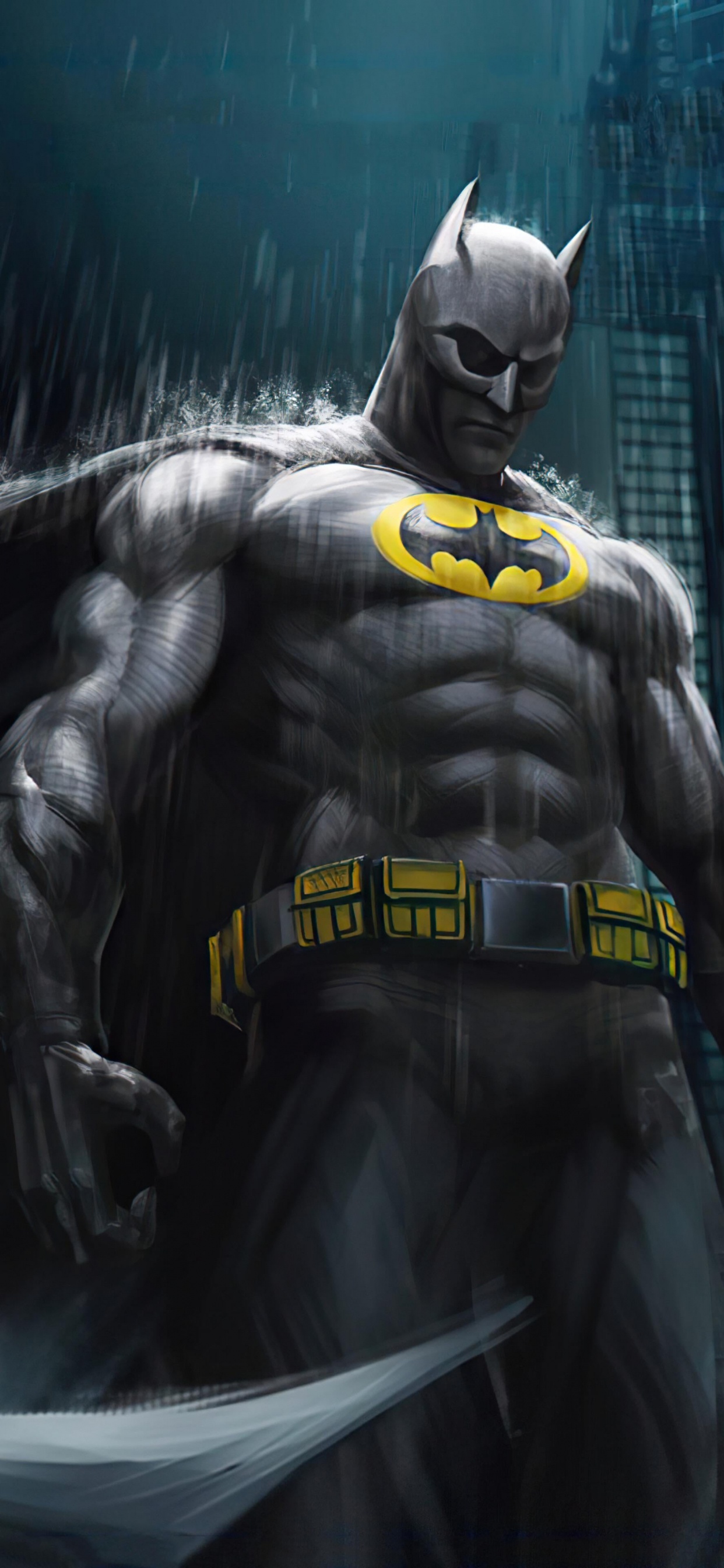 Обои Бэтмен, супергерой, комиксы dc, комиксы, мультфильм в разрешении 1242x2688