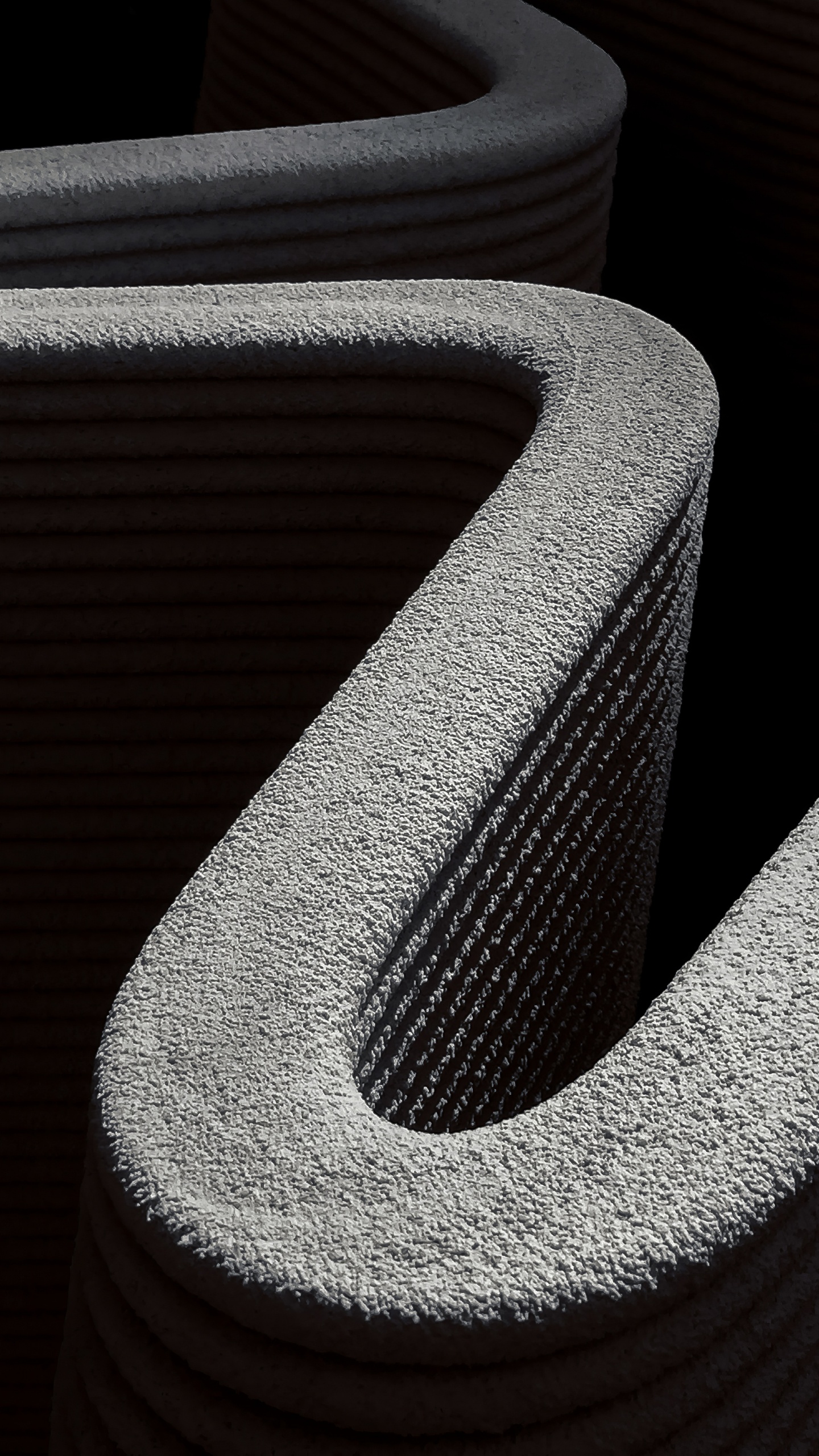 Обои черный, архитектура, линия, таблица, металл в разрешении 1440x2560