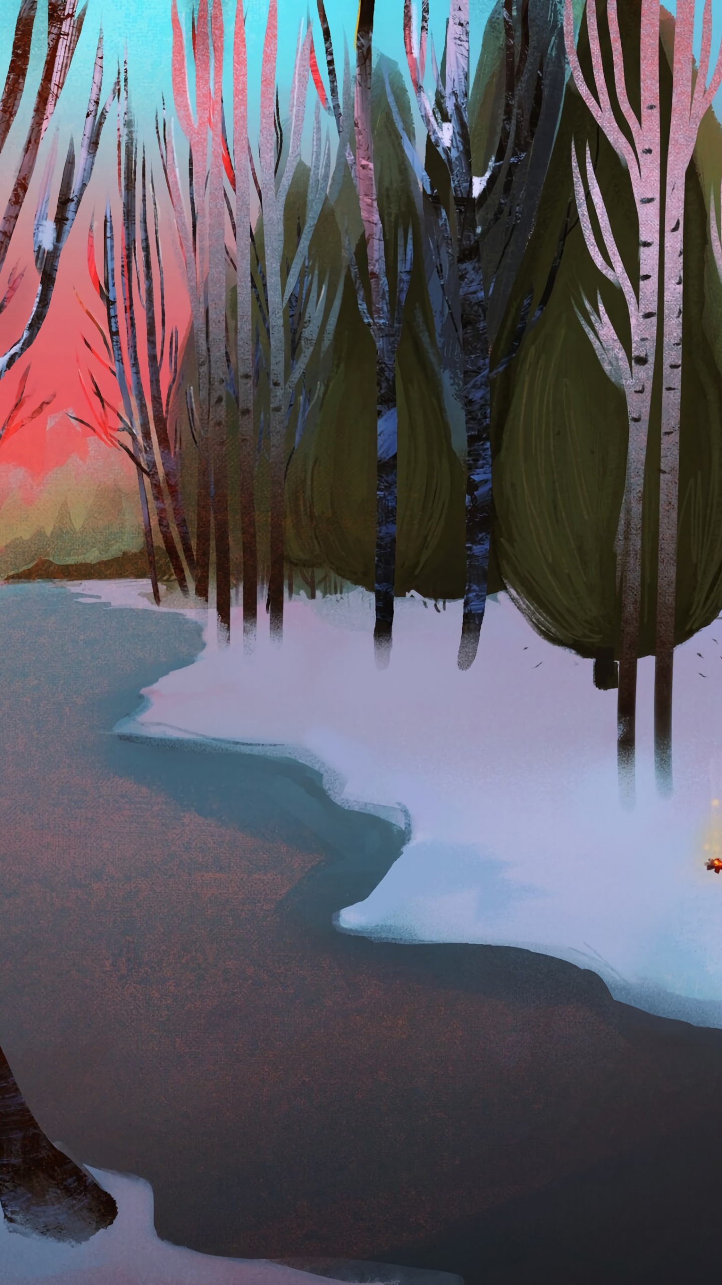 Обои современное искусство, лед, арт, сталактит, адаптация в разрешении 1440x2560