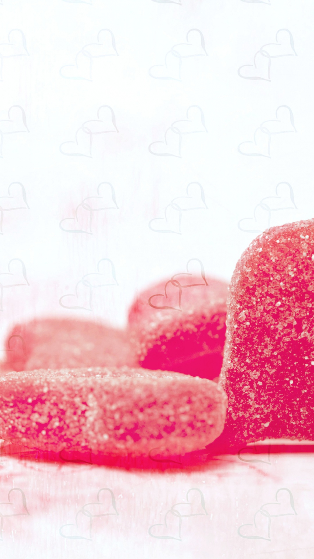 Обои круглый леденец, сердце, сахар, пища, торт в разрешении 1080x1920