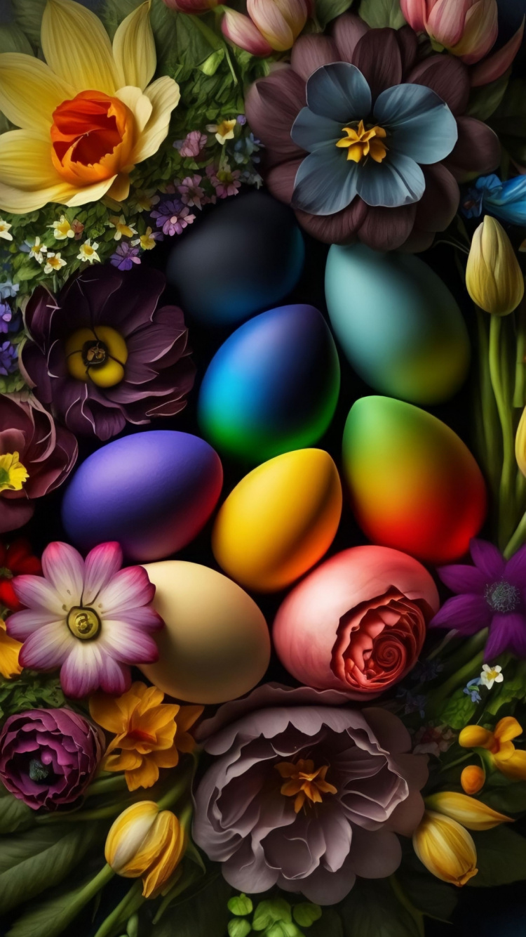 Обои полевой цветок, цветок, ботаники, лепесток, арт в разрешении 750x1334