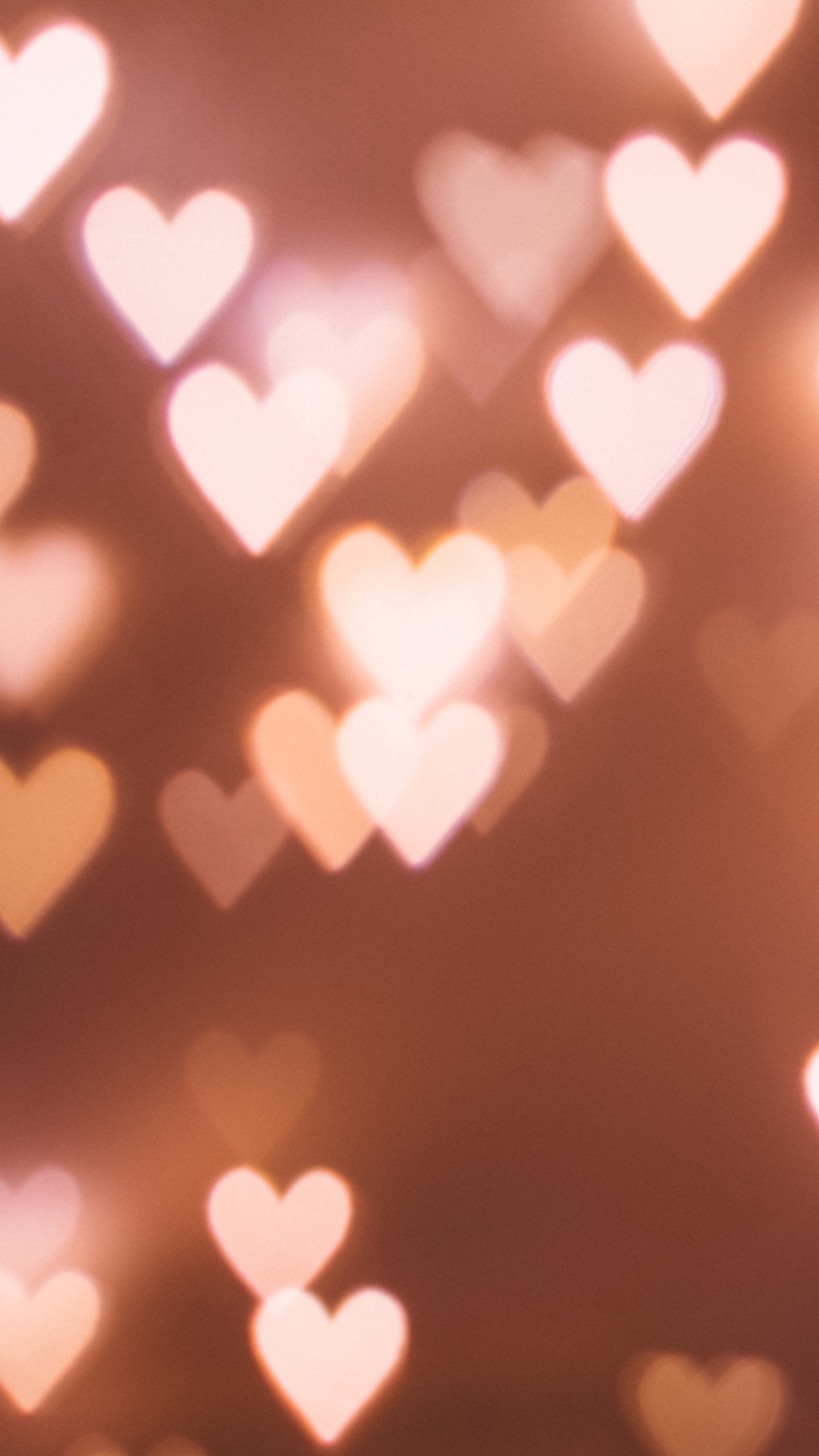Обои сердце, свет, освещение, розовый, любовь в разрешении 1440x2560