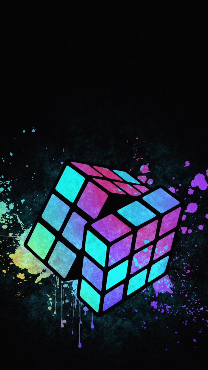 Обои крутой кубик рубика, кубик Рубика, Рубикс, кубик Рубика 3х3, куб в разрешении 720x1280
