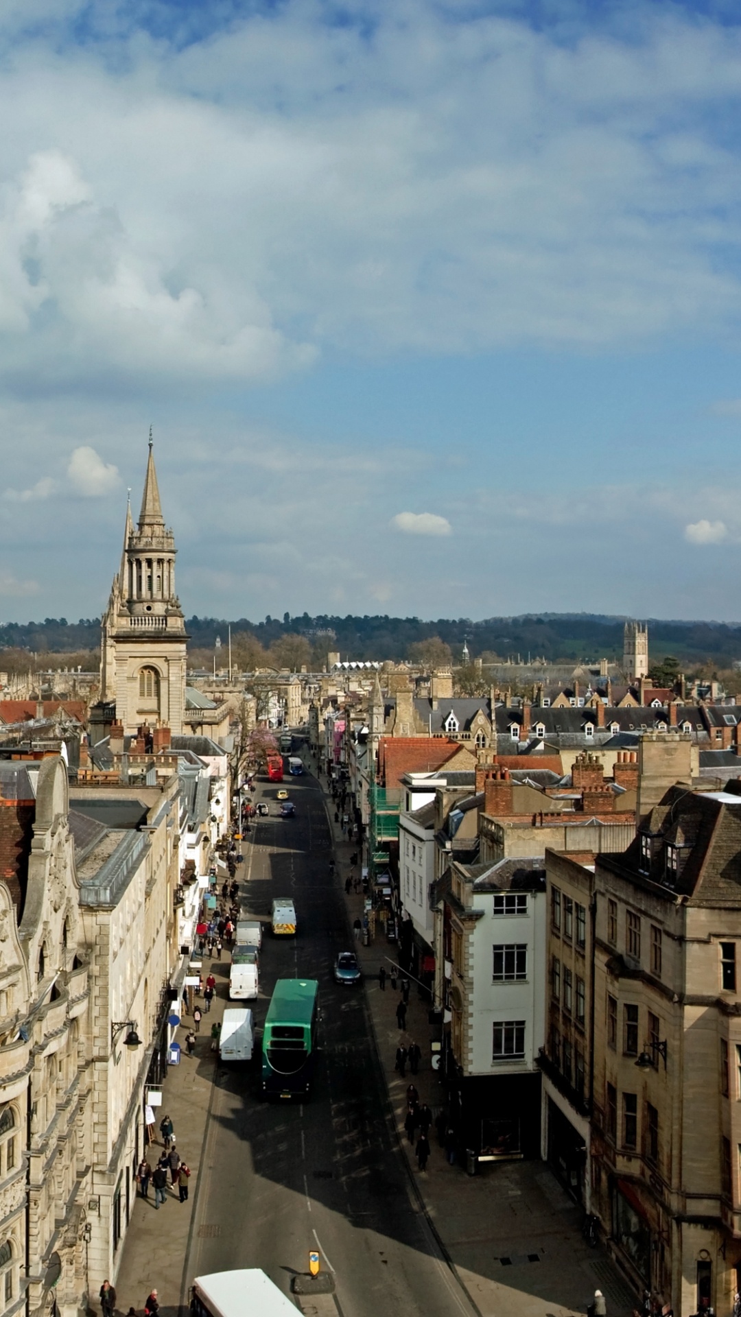 Обои Оксфорд стрит, город, ориентир, городской район, метрополия в разрешении 1080x1920