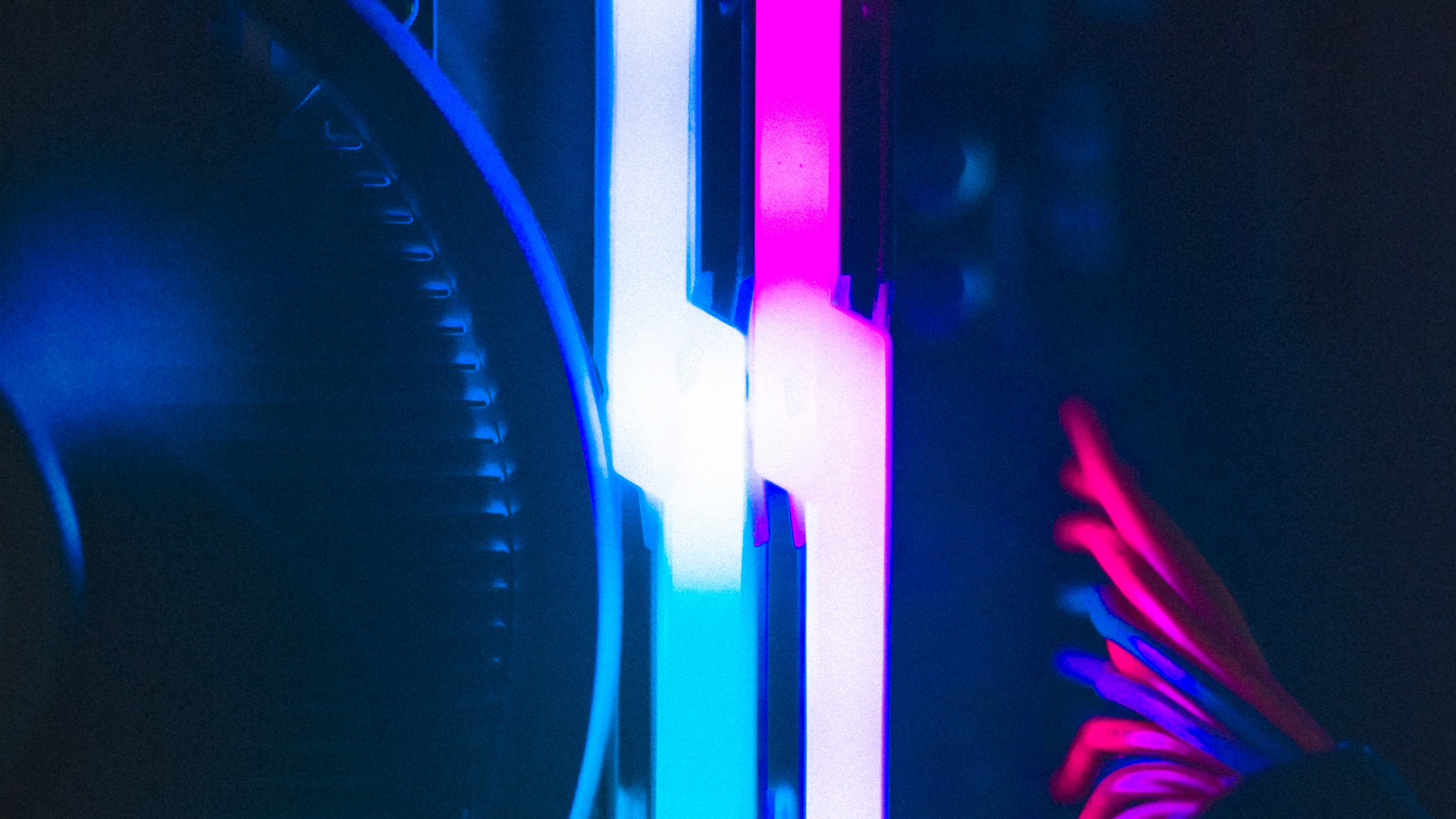 Обои синий, свет, Визуальный эффект освещения, освещение, Фиолетовый в разрешении 1920x1080