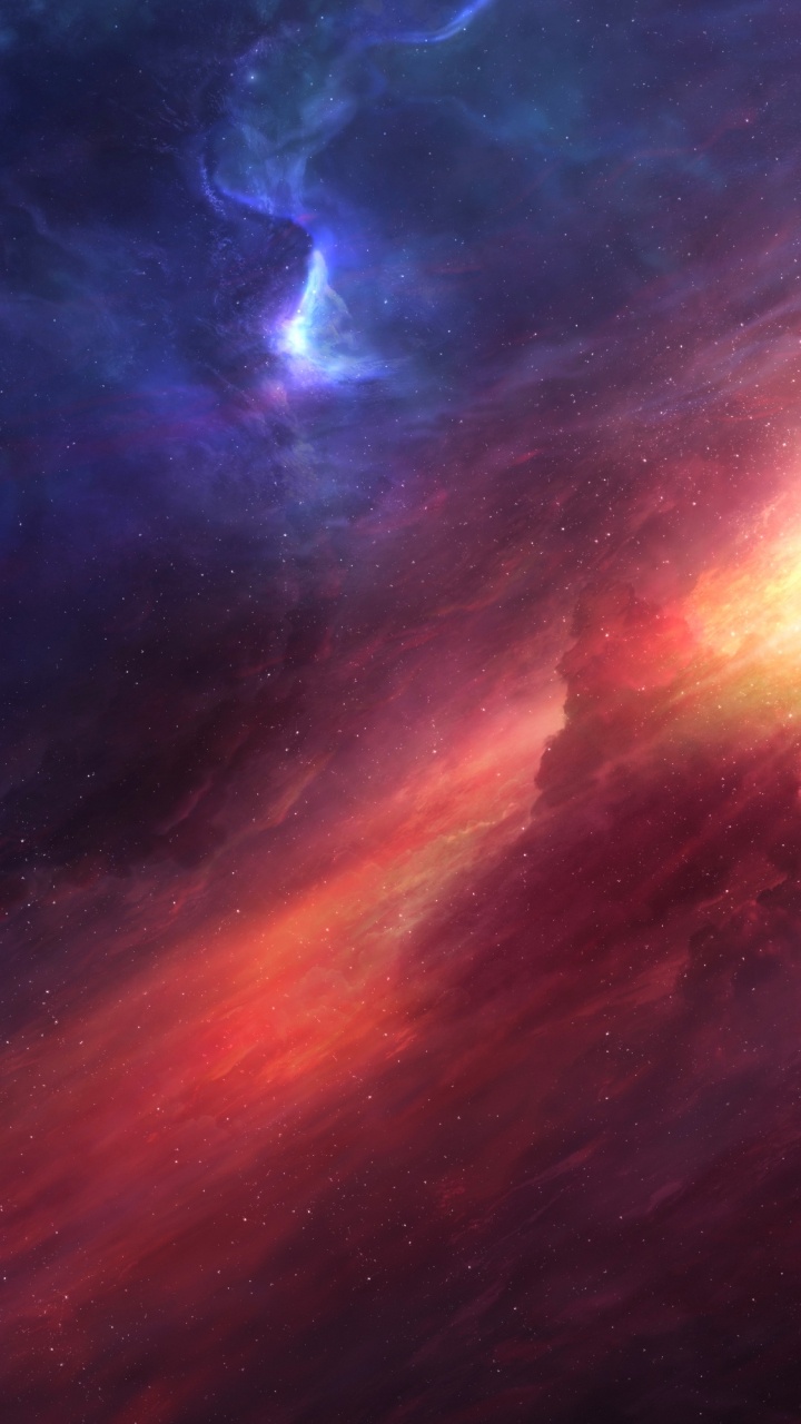 Обои драйвер устройства, туманность, облако, атмосфера, пурпур в разрешении 720x1280