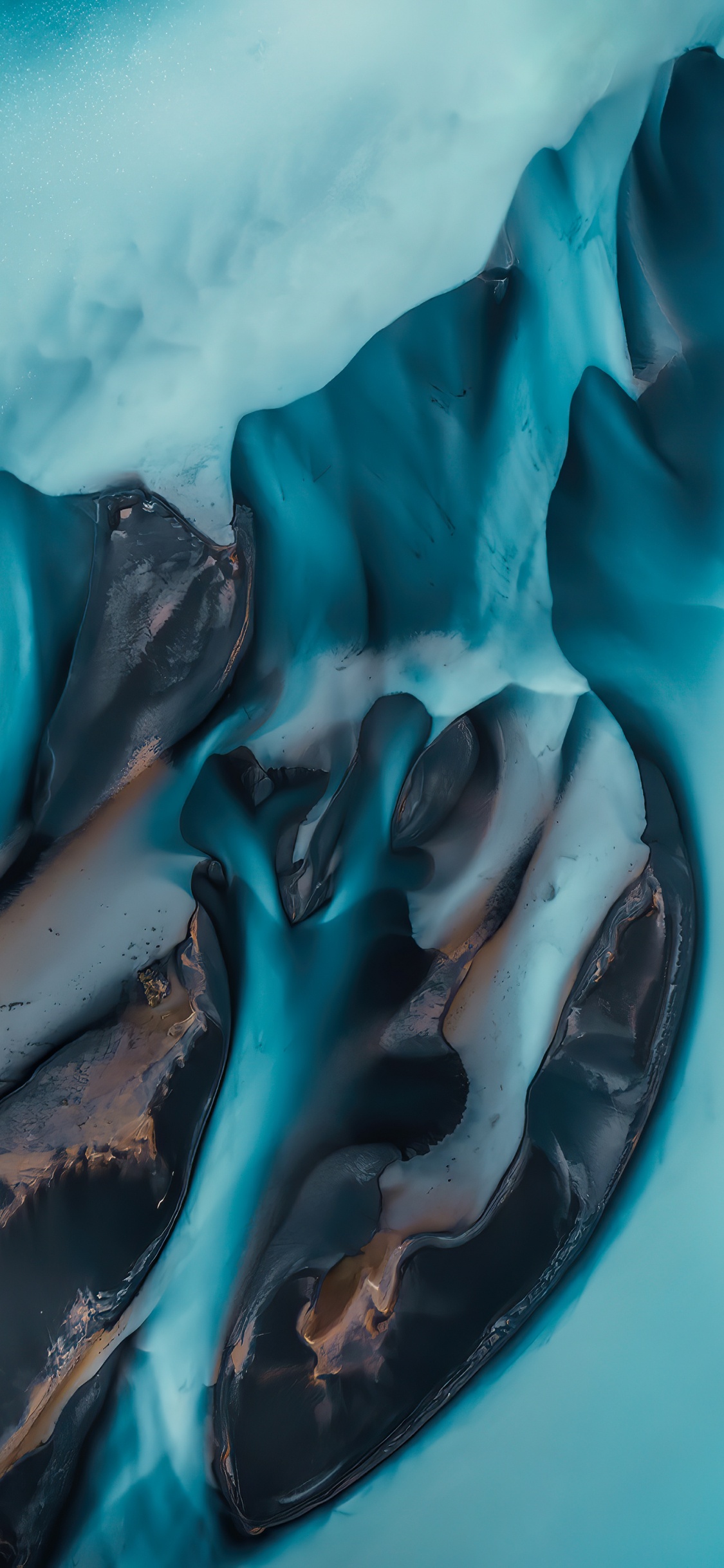 Обои вода, жидкий, лазурный, синий, жидкость в разрешении 1125x2436