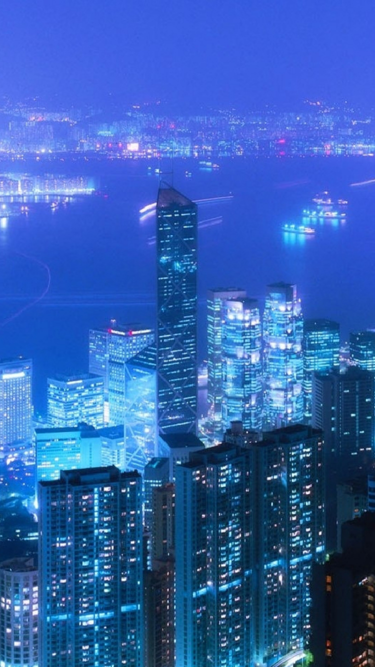 Обои Токио, городской пейзаж, метрополия, город, городской район в разрешении 750x1334