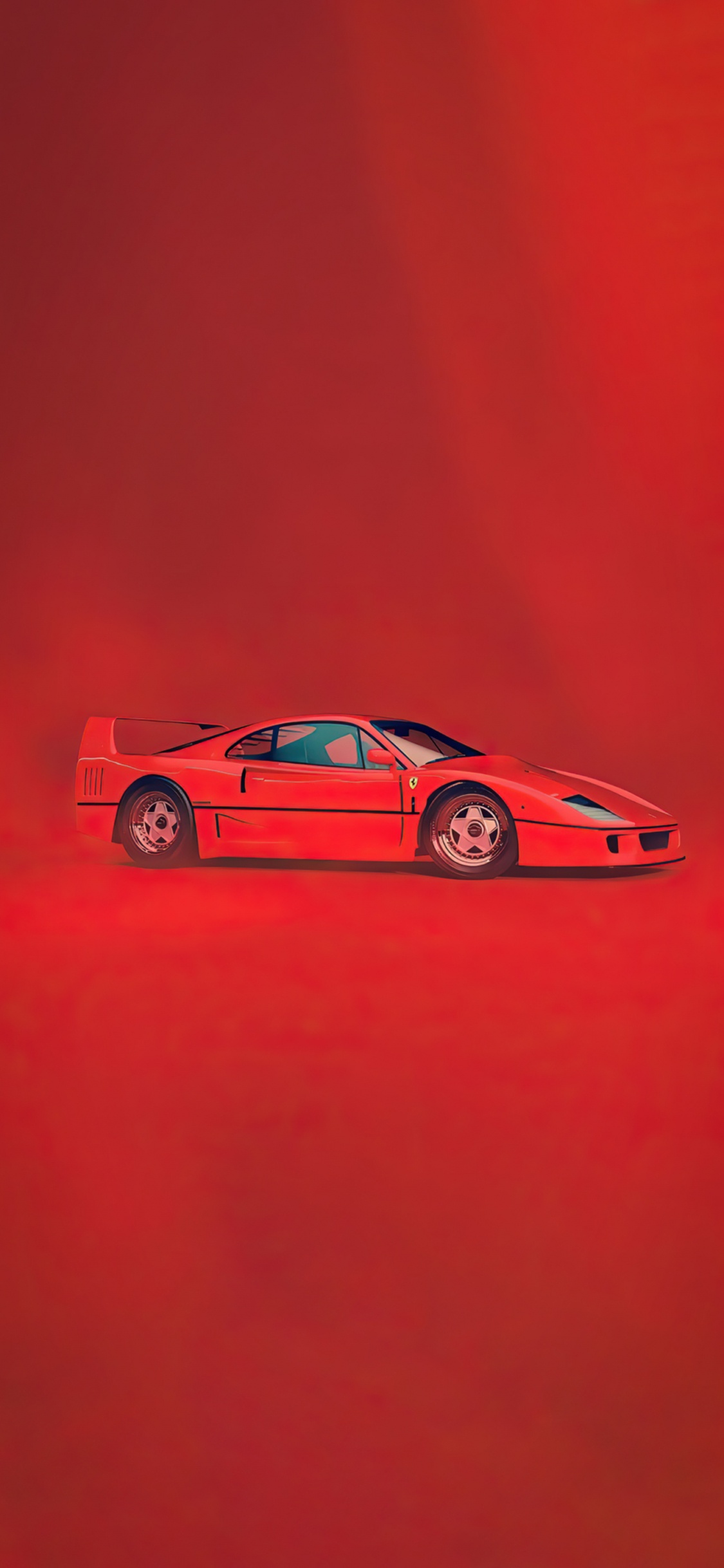 Обои Оранжевый цвет, легковые автомобили, спорткар, автомобильное освещение, колесо в разрешении 1125x2436