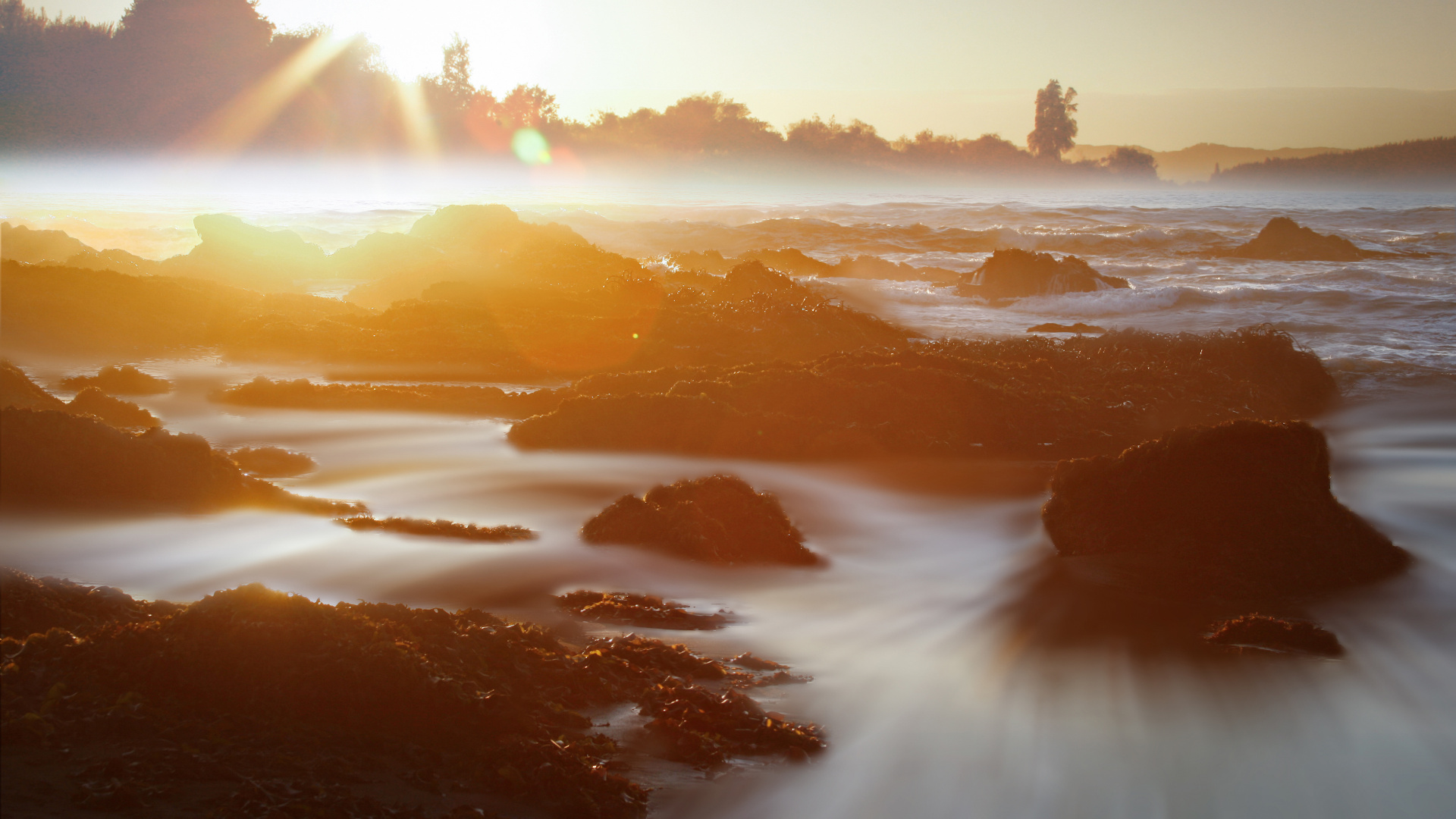 Обои Прогулка по городу, Вспомнить прошлое, Встретить Рассвет, Фред Hyas, море в разрешении 1920x1080