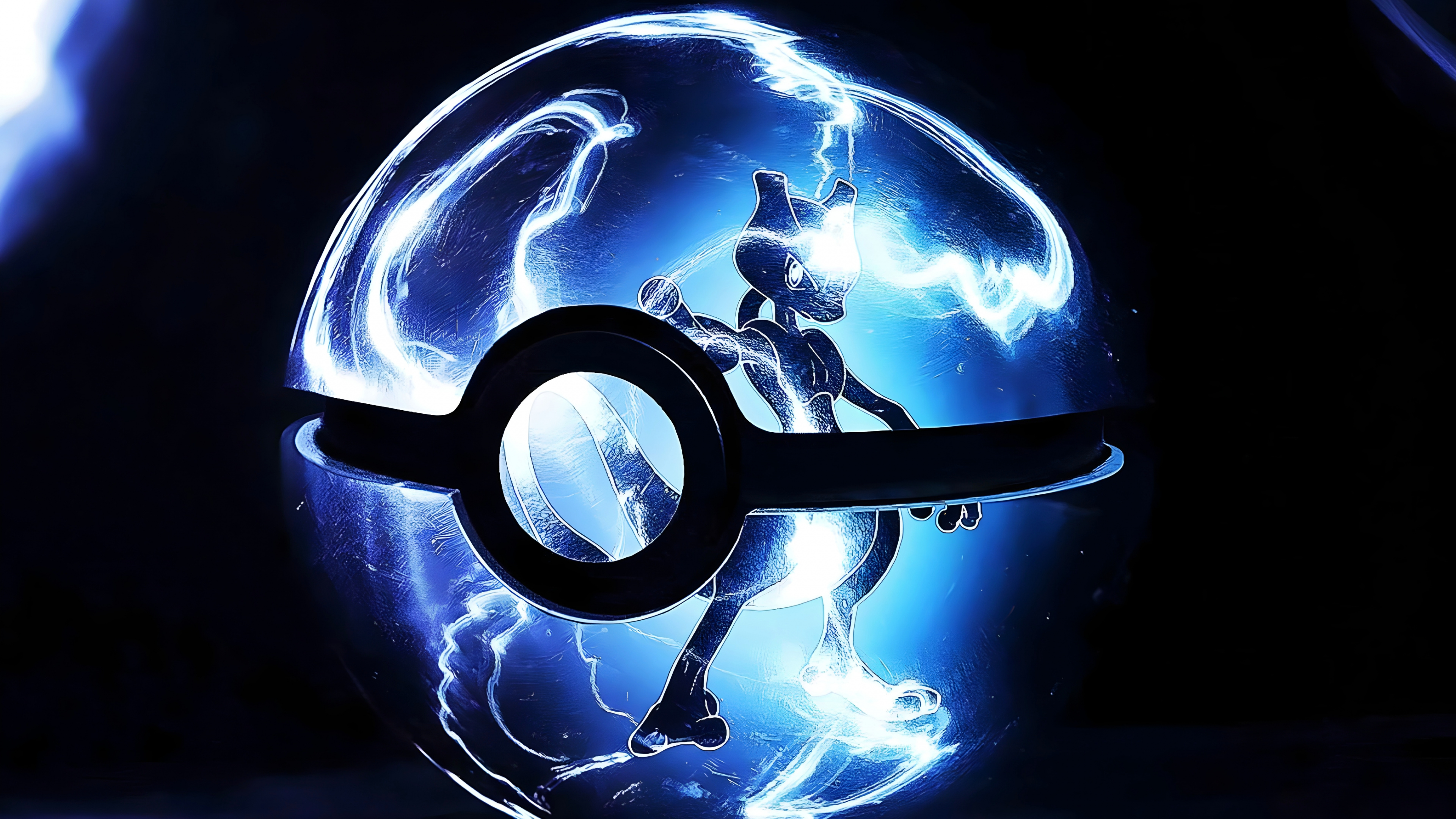 Обои Мьюту, покмон меч и щит, покмон легенды аркеус, легендарный покмон, Пок Мяч в разрешении 3840x2160