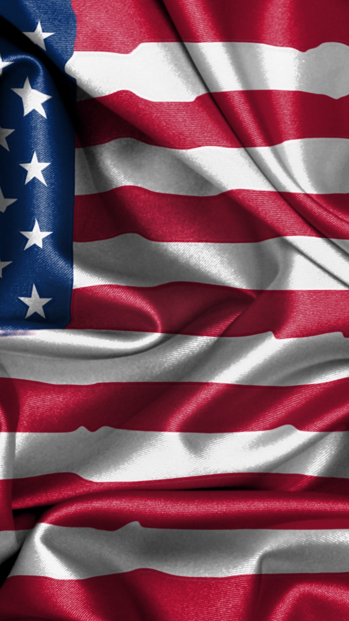 Обои флаг Соединенных Штатов, флаг, ткань, синий, Соединённые Штаты Америки в разрешении 720x1280