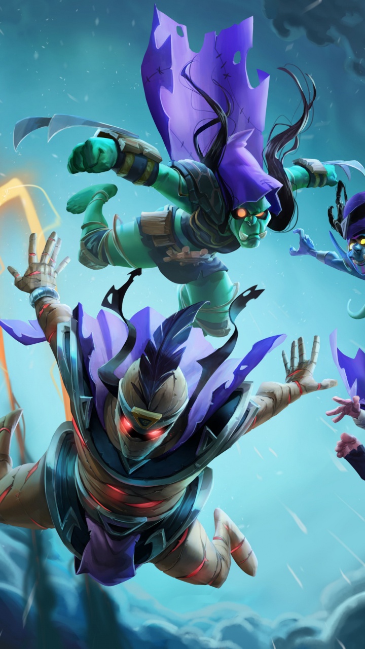 Обои подъем в Hearthstone теней, домашний очаг, Blizzard Entertainment, коллекционная карточная игра, пакет расширения в разрешении 720x1280