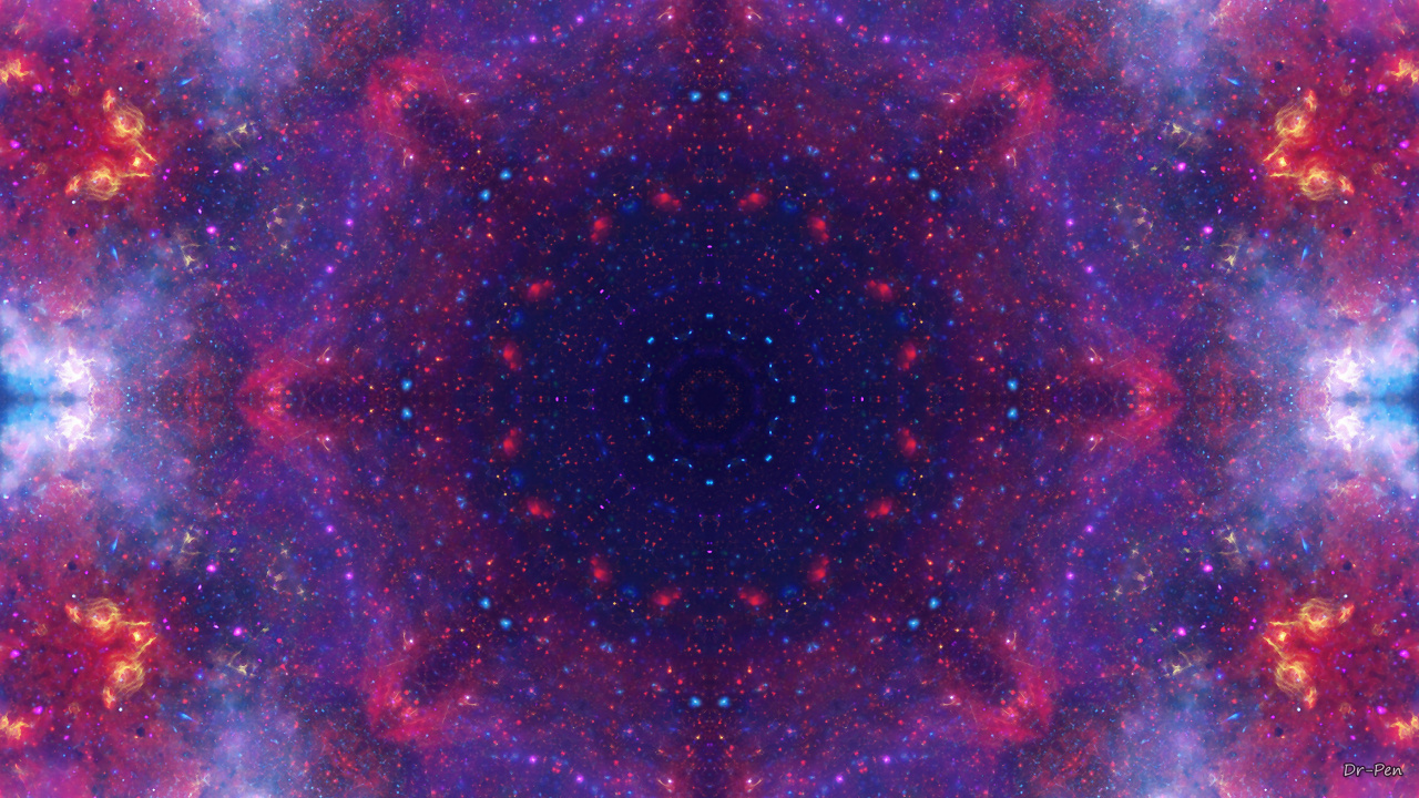 Обои астрономический объект, абстракция, психоделическое искусство, медитация, мандал в разрешении 1280x720