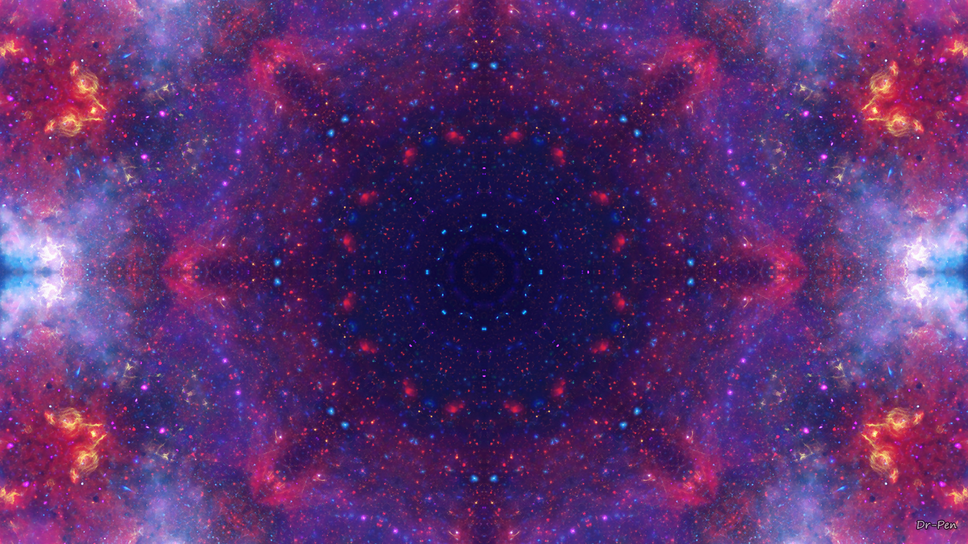 Обои астрономический объект, абстракция, психоделическое искусство, медитация, мандал в разрешении 1920x1080