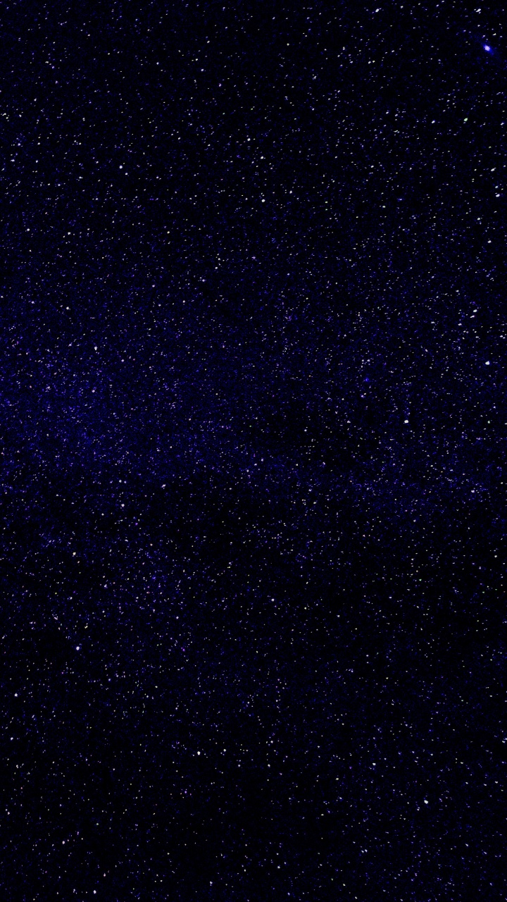 Обои ночное небо, звезда, Млечный Путь, черный, синий в разрешении 720x1280