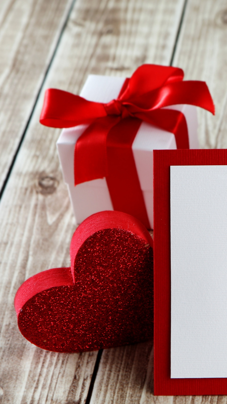 Обои День Святого Валентина, сердце, красный цвет, цветок, лепесток в разрешении 750x1334