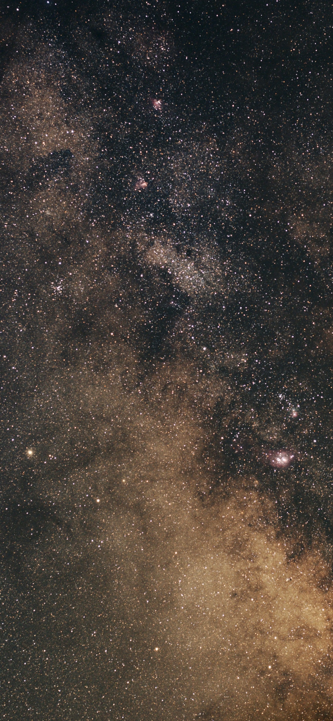 Обои Млечный Путь, Астрономия, Галактика, спиральная Галактика, туманность в разрешении 1125x2436