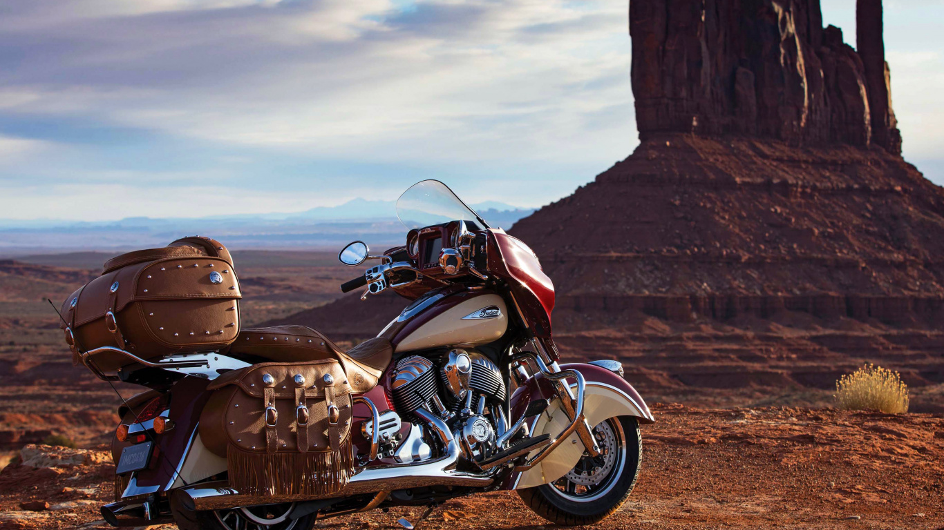 Обои долина монументов, мотоцикл, туристический мотоцикл, мотоспорт, авто в разрешении 1366x768