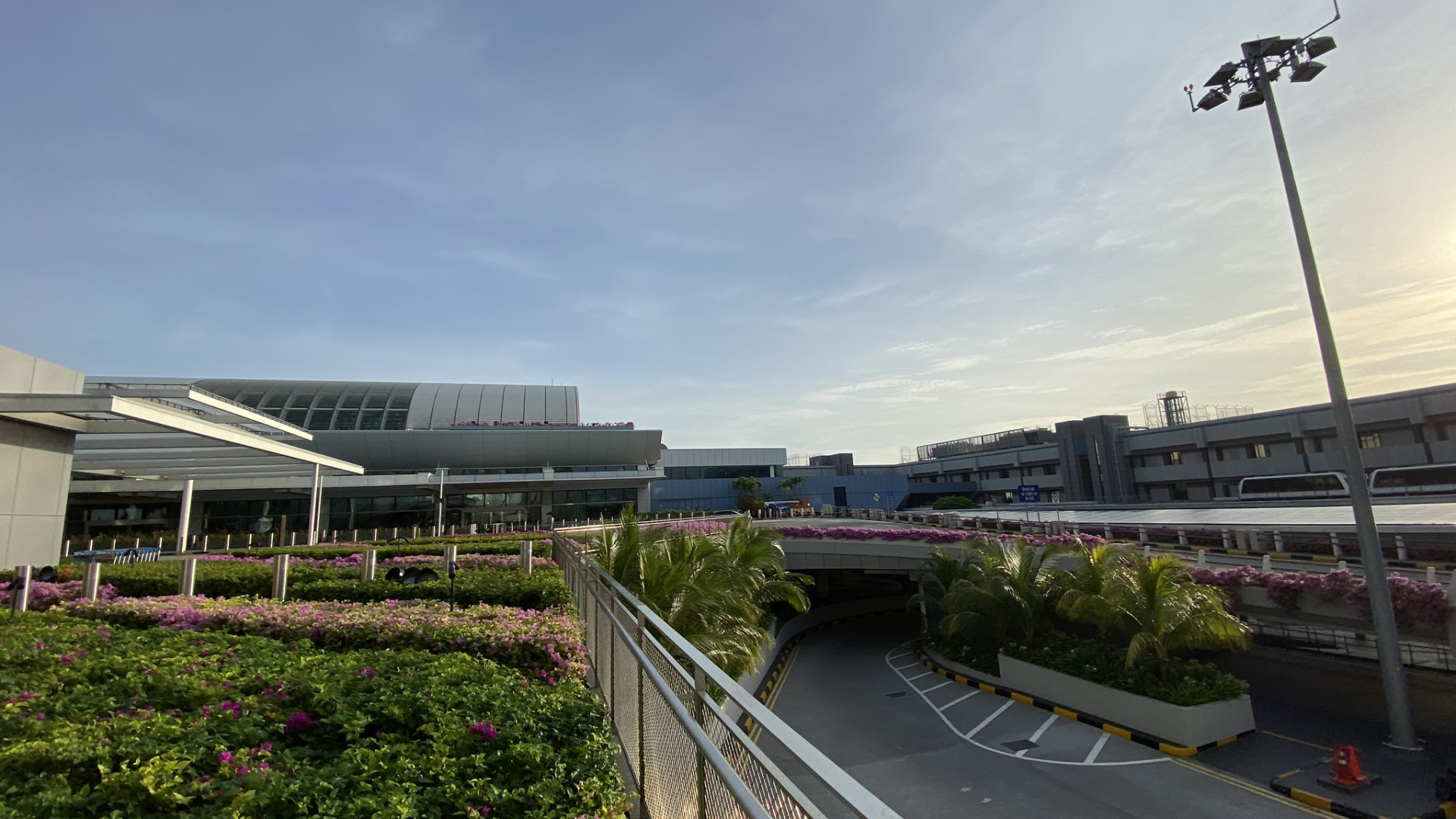 Обои Сингапур, уличный фонарь, городской район, ограждение, городской дизайн в разрешении 1920x1080