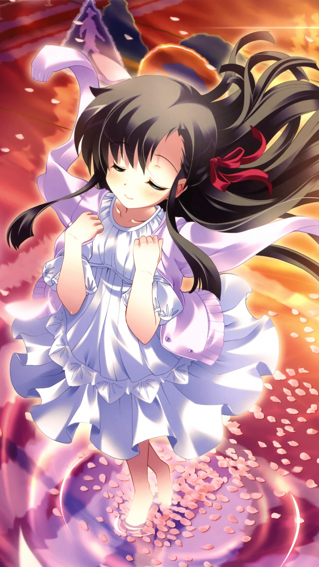 Обои аниме, рисование, волосы, глаз, мультфильм в разрешении 1080x1920