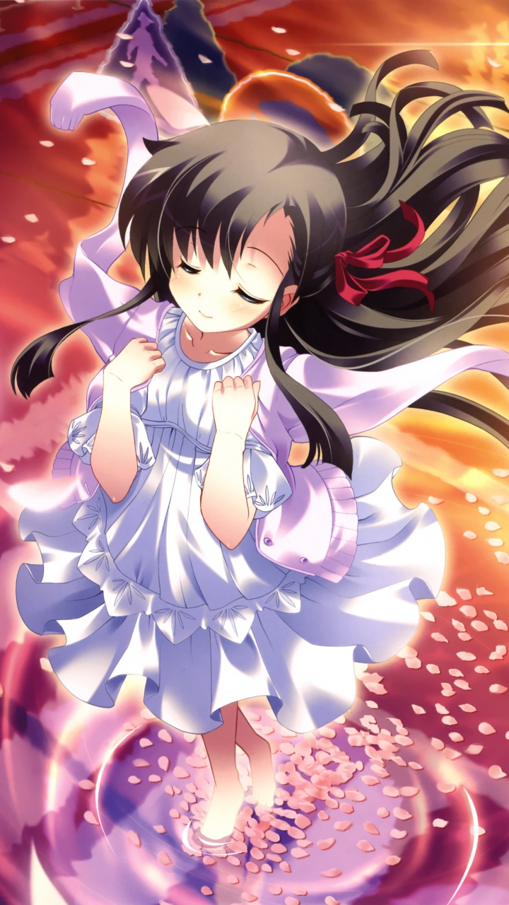 Обои аниме, рисование, волосы, глаз, мультфильм в разрешении 720x1280