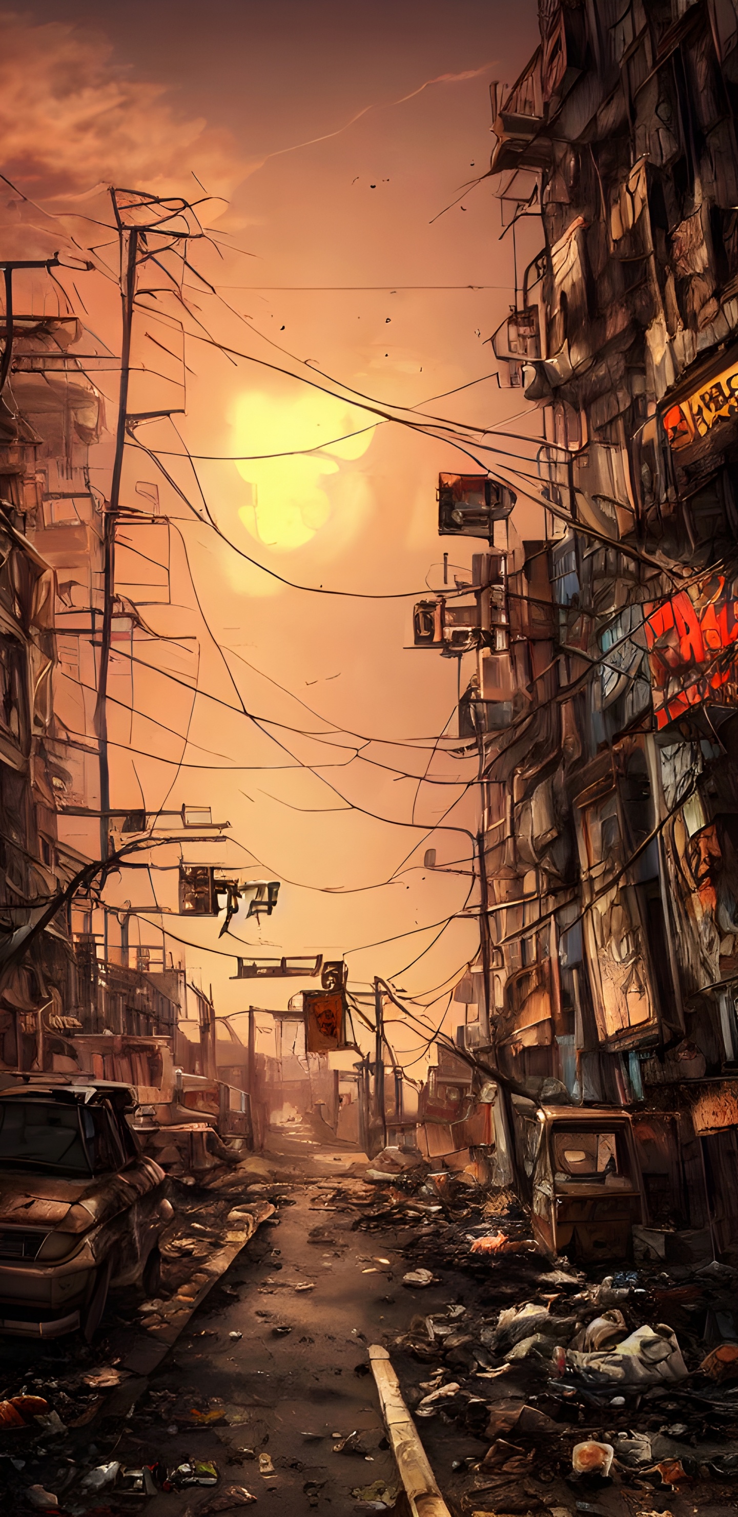 Обои солнечный свет, атмосфера, свет, инфраструктура, электричество в разрешении 1440x2960