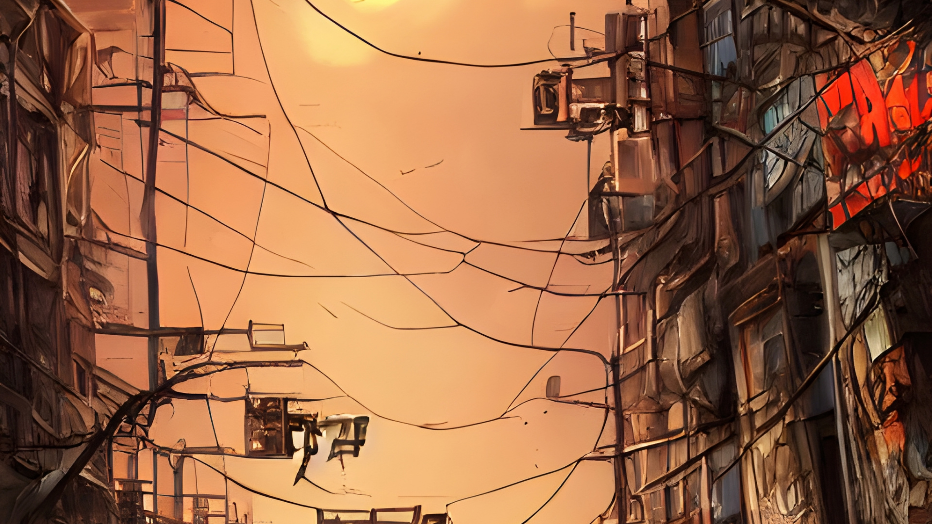 Обои солнечный свет, атмосфера, свет, инфраструктура, электричество в разрешении 1920x1080