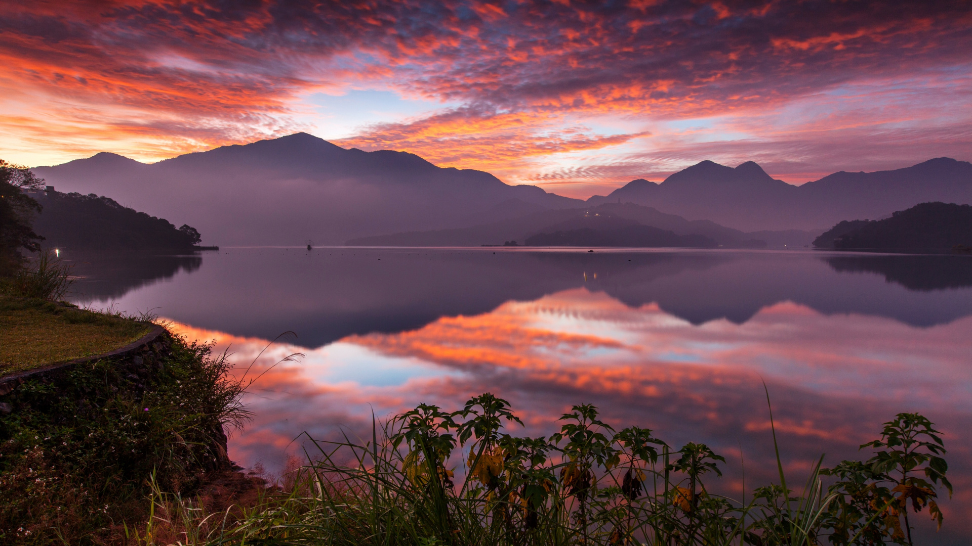 Обои Озеро Солнца И Луны, озеро, природа, нагорье, Озеро Роквуд в разрешении 1920x1080