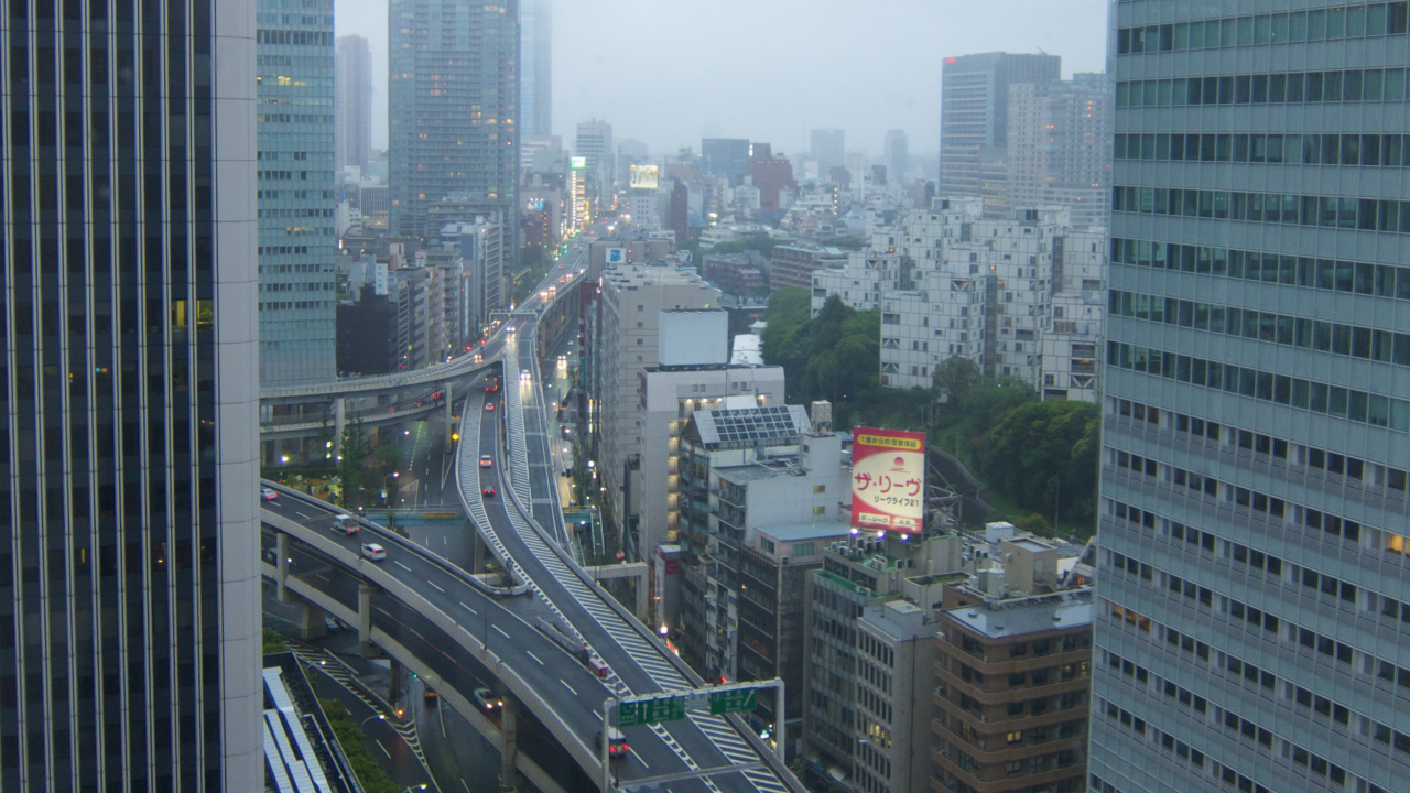 Обои небоскреб, городской пейзаж, городской район, метрополия, город в разрешении 1280x720