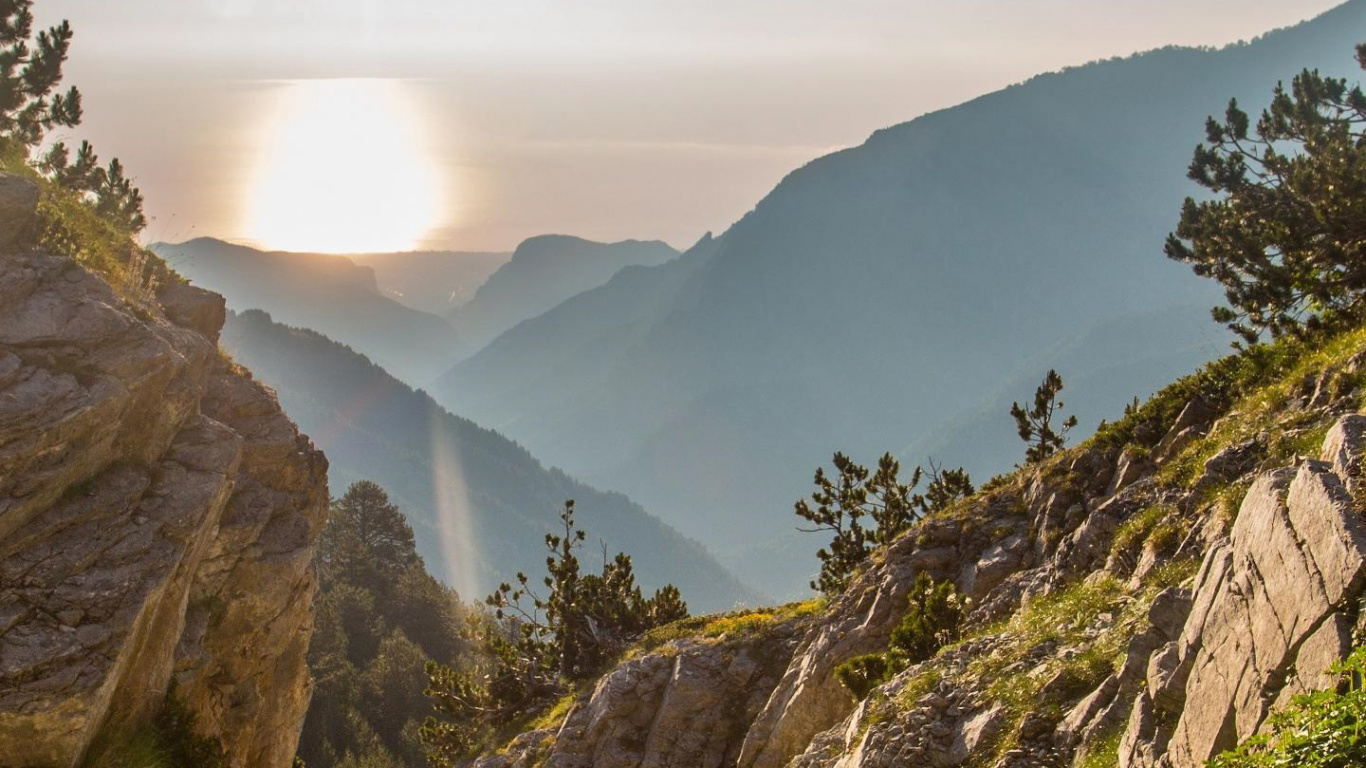 Обои гора Олимп, Дион, Салоники, археологические раскопки Диона, поход на гору Олимп в разрешении 1366x768