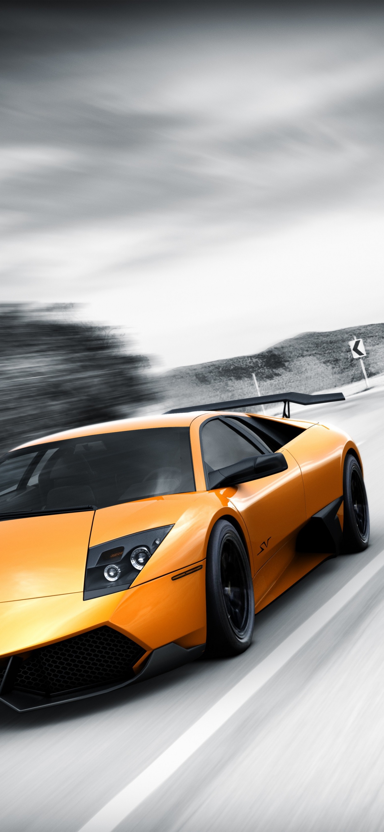 Обои авто, Lamborghini Murcilago, суперкар, спорткар, Ламборджини в разрешении 1242x2688