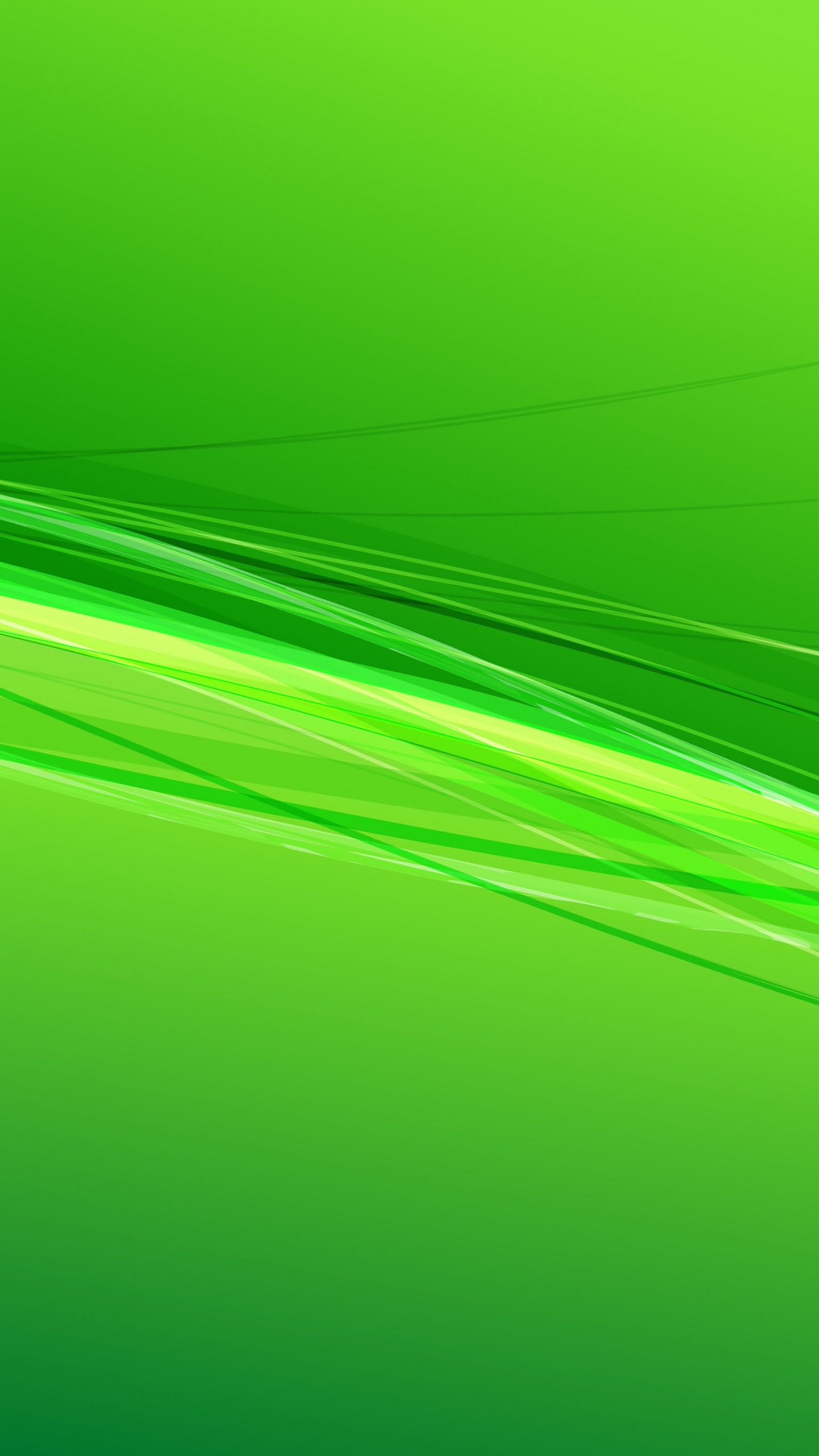 Обои зеленый, графика, желтый, линия, лист в разрешении 1440x2560