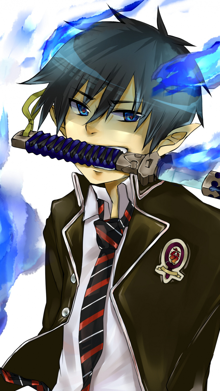 Обои Рин окумура, Юкио окумура, shiemi морияма, синий экзорцист, аниме в разрешении 750x1334