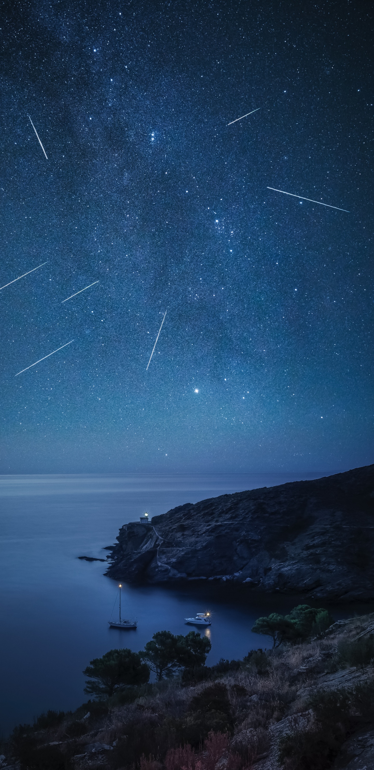 Обои природа, атмосфера, космическое пространство, вода, космос в разрешении 1440x2960