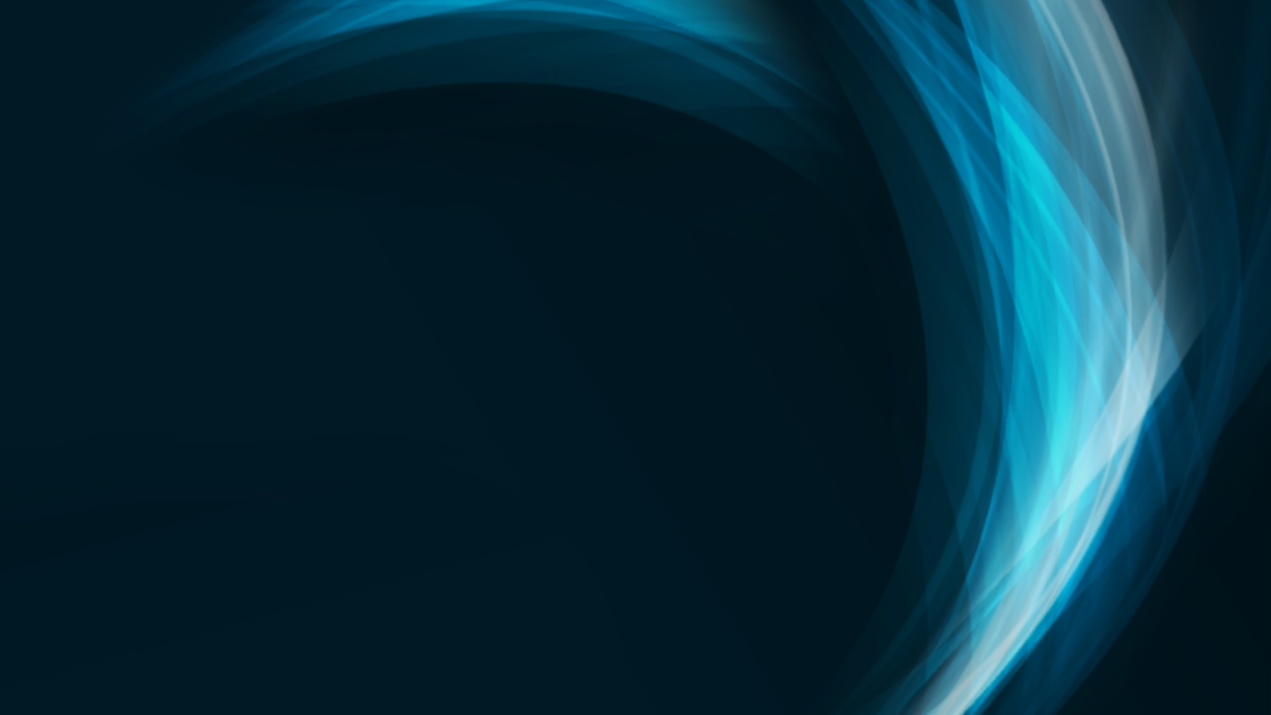 Обои синий, бирюза, электрик, шрифт, линия в разрешении 2560x1440