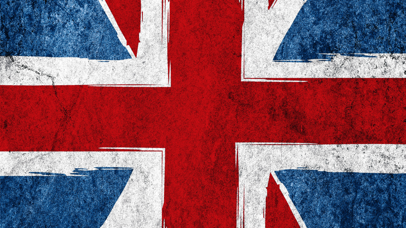 Обои Англия, Флаг Великобритании, британский флаг, Флаг Англии, флаг в разрешении 1366x768
