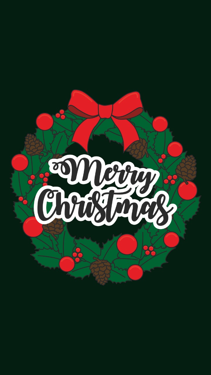 Обои Рождественский день, праздник, Новый год, лого, иллюстрация в разрешении 720x1280