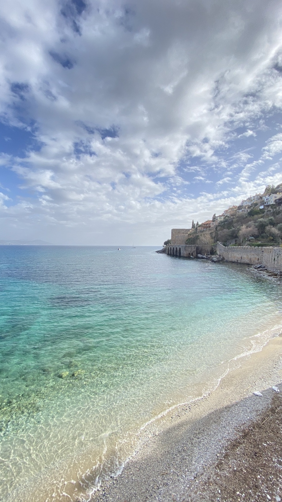 Обои кизилкуле, облако, вода, синий, лазурный в разрешении 1080x1920