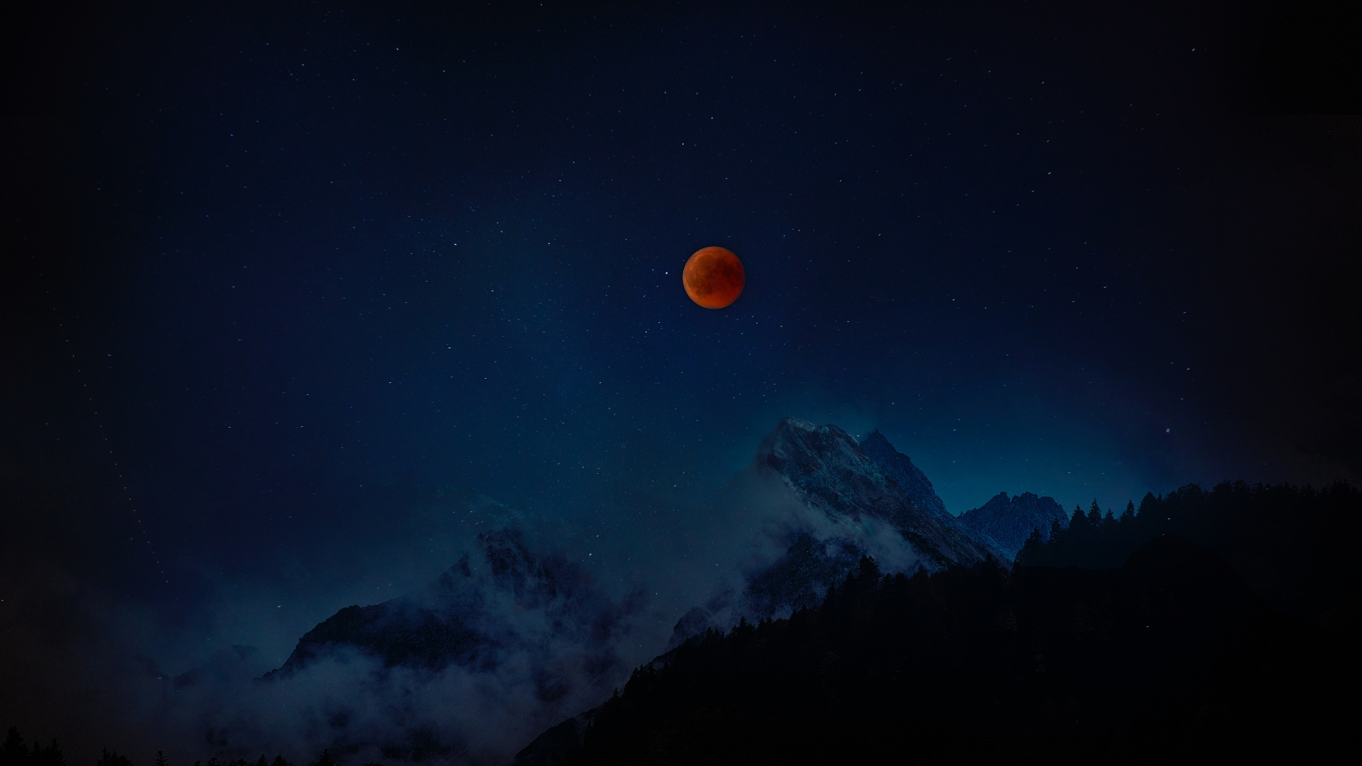 Обои луна, природа, небесное явление, астрономический объект, свет в разрешении 1920x1080