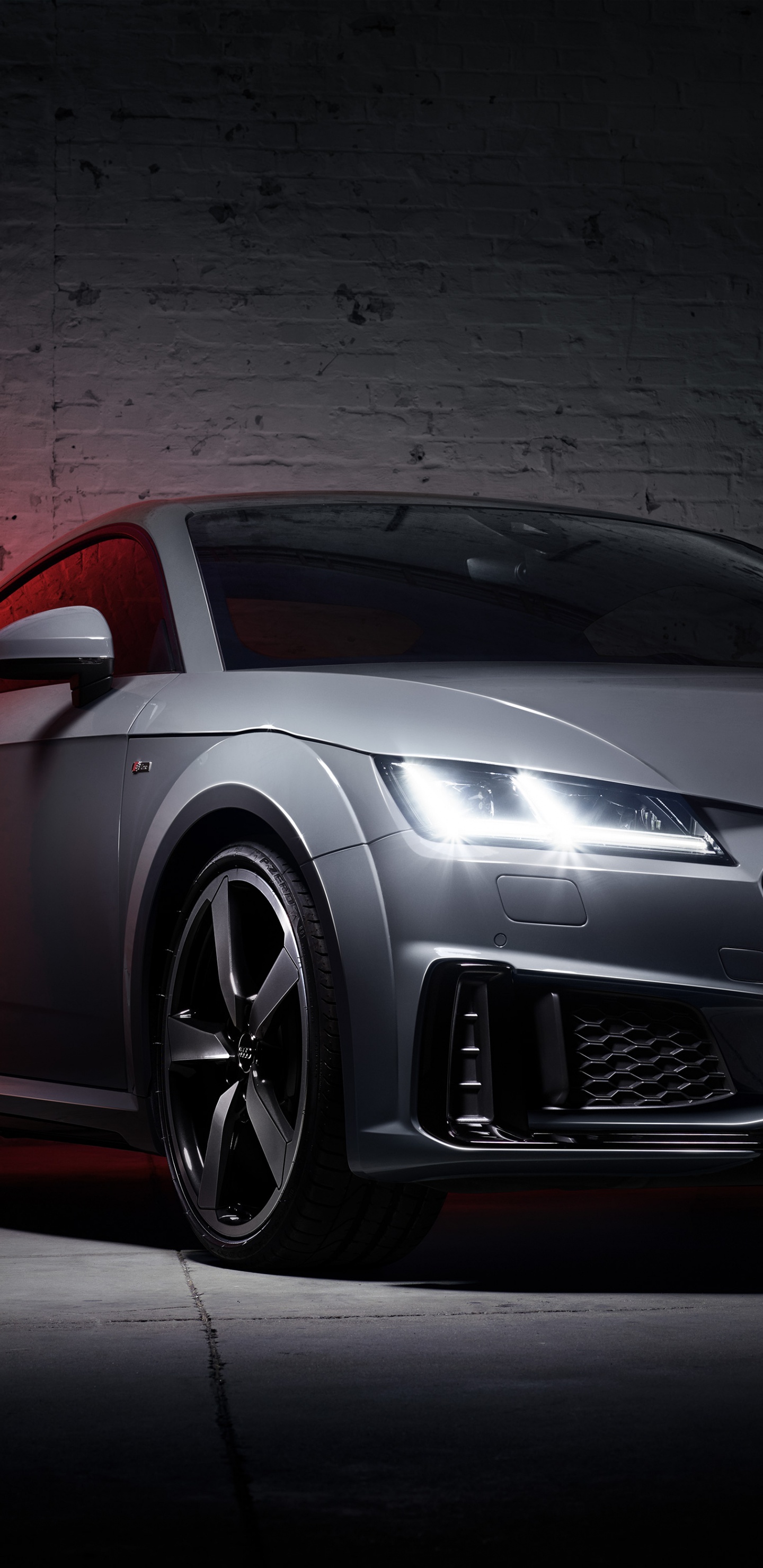 Обои Ауди ТТ, audi, авто, спорткар, автомобильное освещение в разрешении 1440x2960