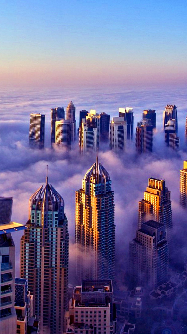 Обои горки, небоскреб, городской пейзаж, метрополия, городской район в разрешении 750x1334