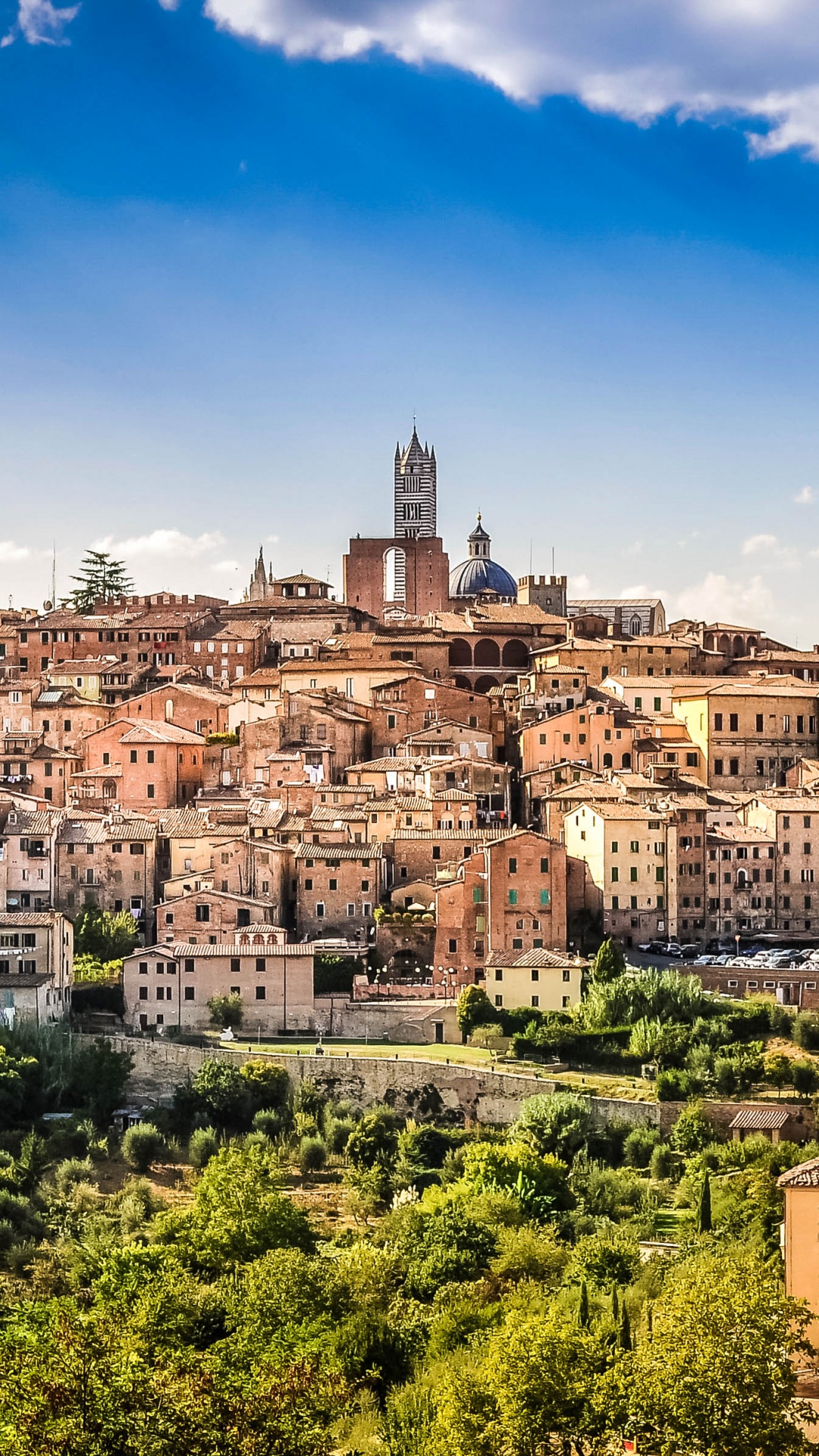 Обои Флоренция, городок, город, ориентир, облако в разрешении 1080x1920