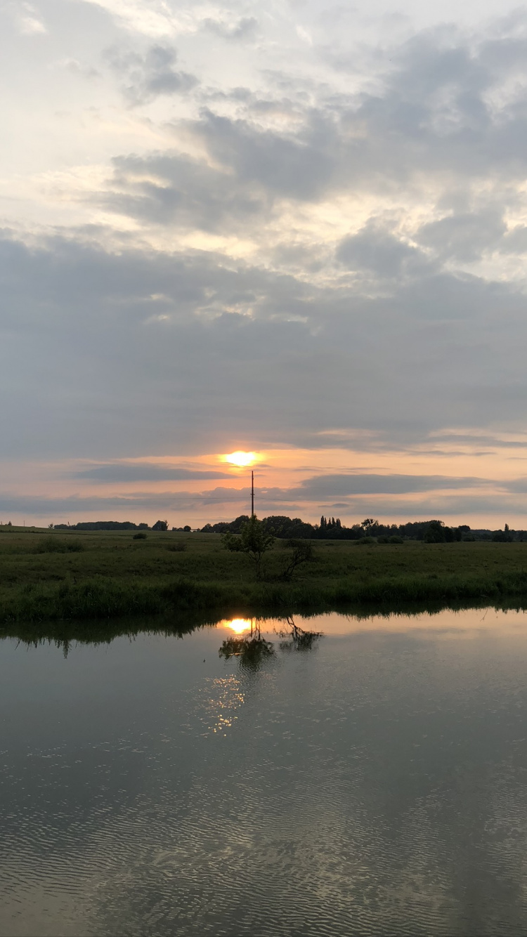 Обои отражение, гидроресурсы, вода, водоем, природа в разрешении 750x1334