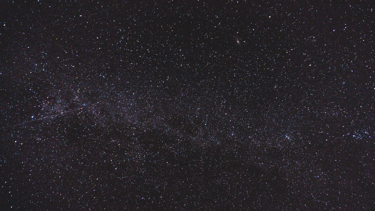 Обои ночное небо, темнота, звезда, черный, атмосфера в разрешении 1280x720