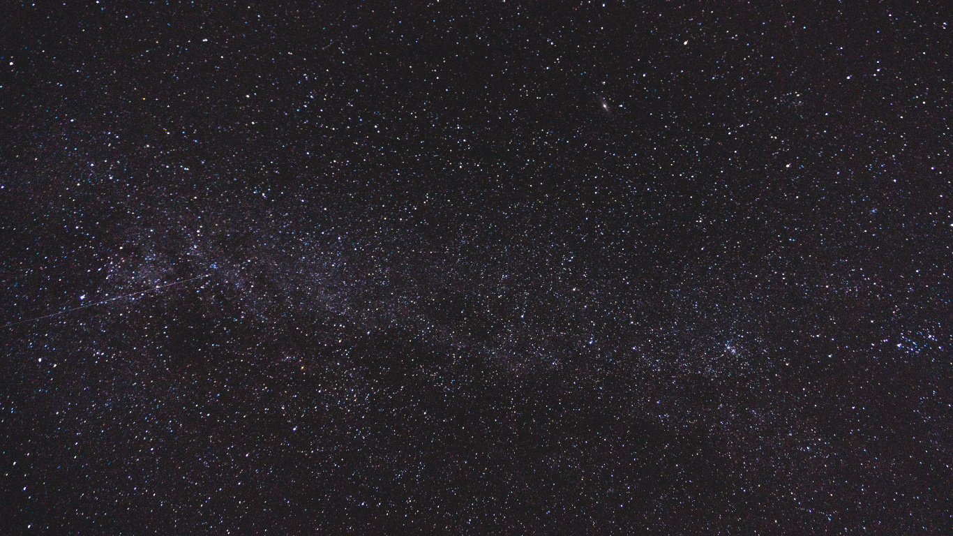 Обои ночное небо, темнота, звезда, черный, атмосфера в разрешении 1366x768